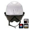 Skullerz By Ergodyne 8975V Anti-Fog Clear Lens White Class C Safety Helmet with Visor 8975V